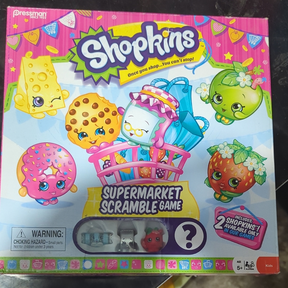 Shopkins Supermarket Scramble Game - Pink and Blue Fun